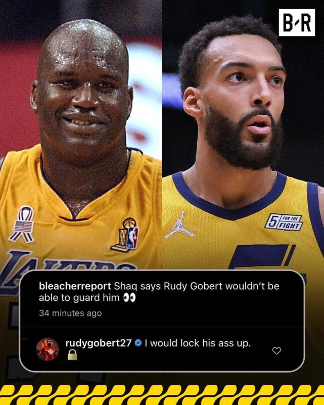NBA / 衝上全美熱搜第一!歐尼爾與Gobert口水戰升級,後者稱能「鎖死大鯊魚」,引來全民嘲諷!-黑特籃球-NBA新聞影音圖片分享社區