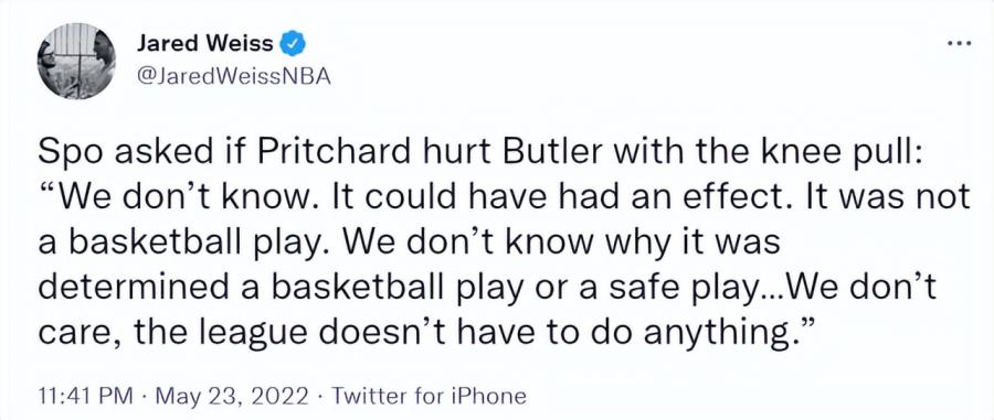 NBA / 【影片】綠軍悍將拉拽Butler膝蓋,致其受傷太過分!斯波回應並評擊:那根本不是籃球動作!-黑特籃球-NBA新聞影音圖片分享社區