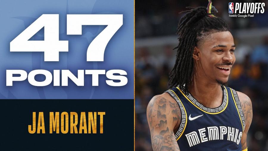 Ja Morant TIES Playoff Career-High 👏 - YouTube