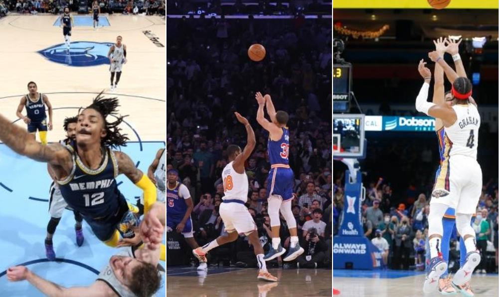 NBA / 聯盟官宣年度八大最佳！莫蘭特驚天隔扣獲最佳灌籃，Curry兩個最佳，勇士全隊佔四個！