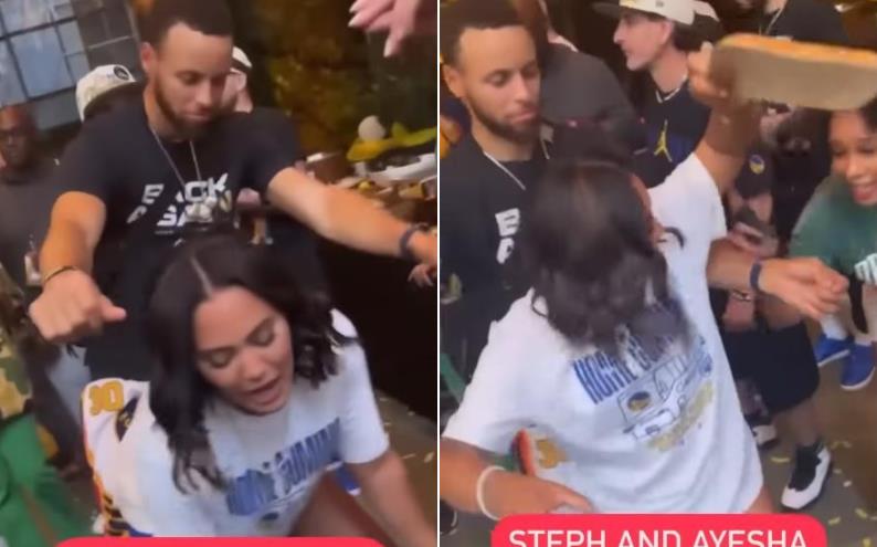 【影片】尺度太大，少兒不宜！冠軍遊行結束後Ayesha和Curry在夜店跳熱舞！