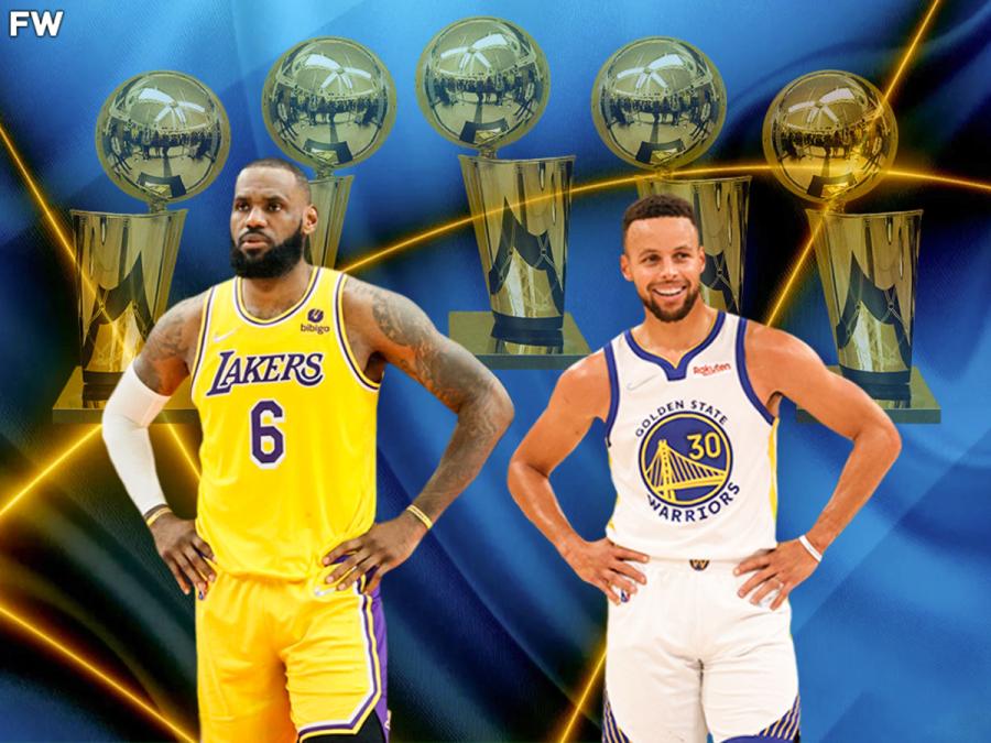 NBA Fans Debate Between LeBron James And Stephen Curry Who Will Win Their  5th NBA Championship First: "Why Not Playing Together For 5th Ring?" -  Fadeaway World