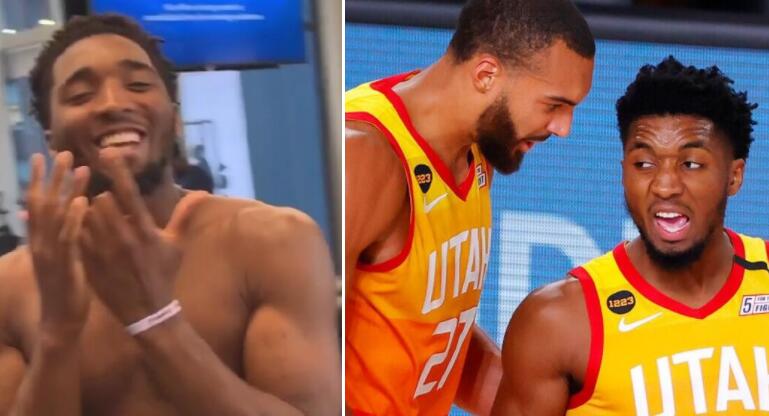 NBA / 【影片】表面兄弟?5天前還為戈貝爾送上生日祝福,如今他一走,米契爾笑開花:他終於走了!-黑特籃球-NBA新聞影音圖片分享社區