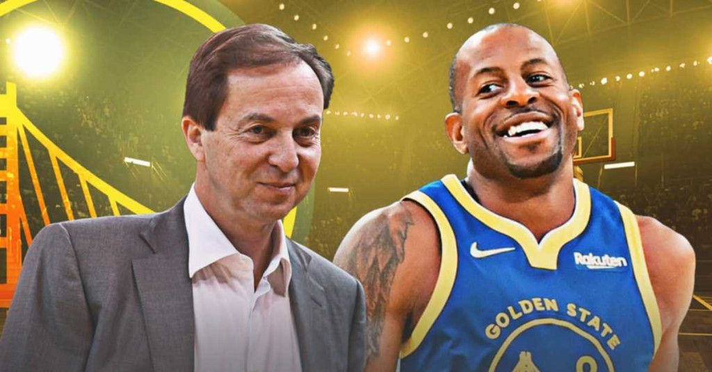Warriors_news_Andre_Iguodala_jokes_with_Joe_Lacob_about_potential_return_to_Dubs