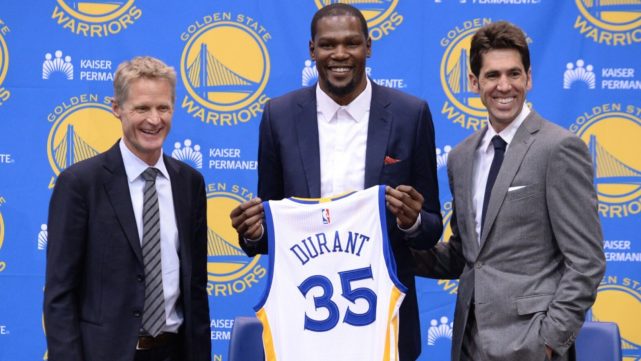 NBA / 劇情大反轉!勇士也加入杜蘭特爭奪戰,交易籌碼十分誘人,籃網值得商榷!-黑特籃球-NBA新聞影音圖片分享社區