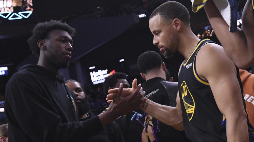 Bob Myers shares Steph Curry comparison to encourage James Wiseman | RSN