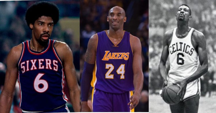 Julius-Erwing-Kobe-Bryant-and-Bill-Russell-750x393