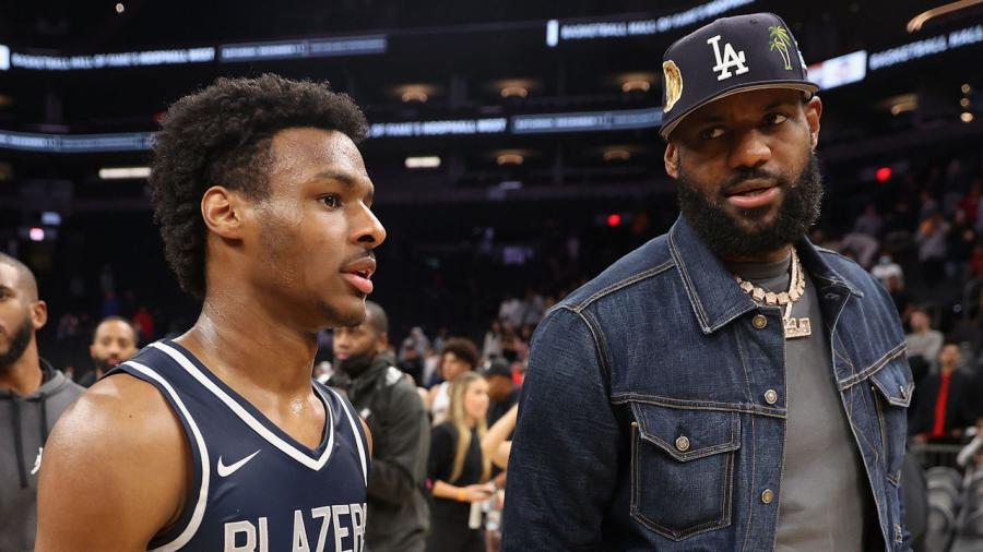 LeBron, Bronny never discussed plan to play together in NBA | theScore.com
