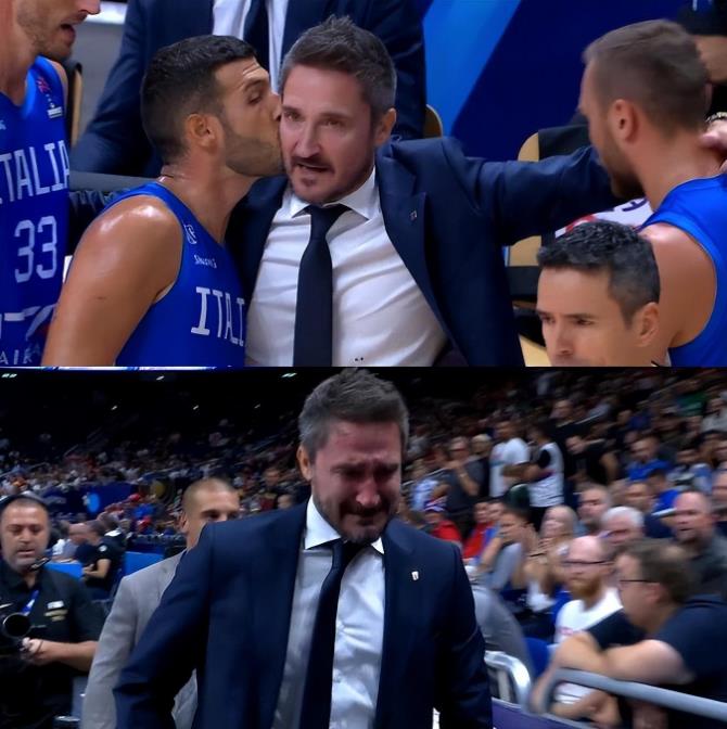 FIBA / 【影片】含淚被驅逐再到跪地慶祝!義大利主帥離場後球隊大逆轉,熊抱+親吻字母哥超激情!-黑特籃球-NBA新聞影音圖片分享社區