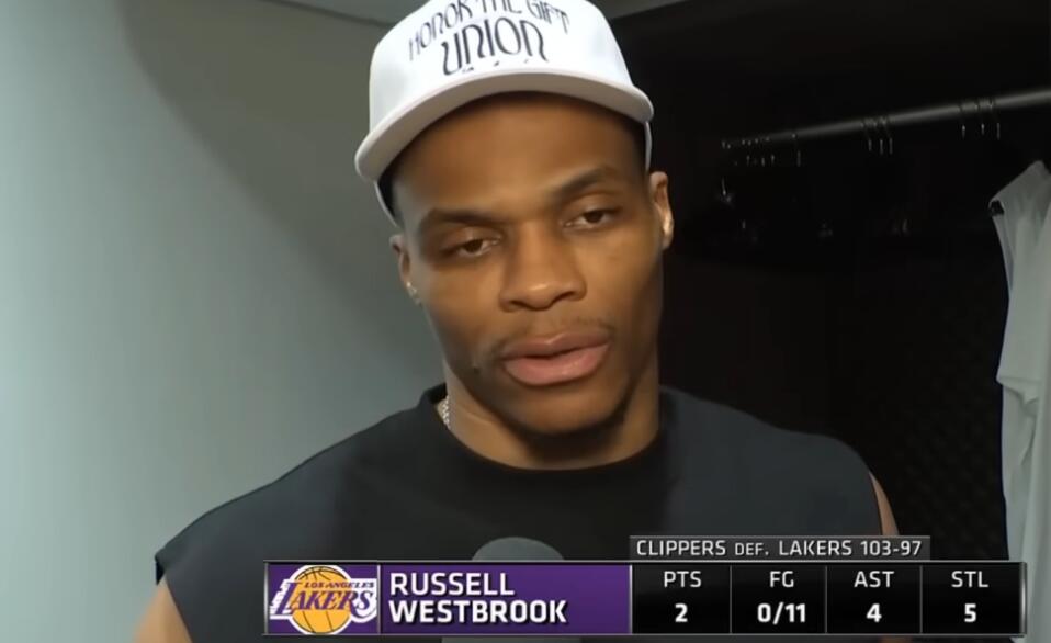 NBA / 11中0堪稱「噩夢」!威少賽後自評表現如何:我已經打得很穩,很努力了!-黑特籃球-NBA新聞影音圖片分享社區