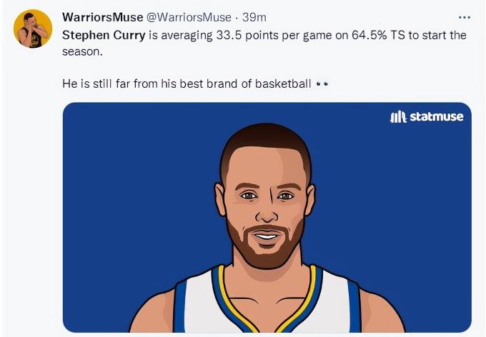 NBA / 兩戰67分創生涯新高:Curry開局場均33.5分排聯盟第四,34歲還有望奪MVP!-黑特籃球-NBA新聞影音圖片分享社區