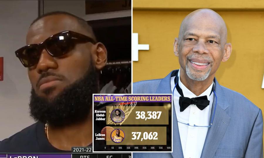 「歷史得分王」倒計時!詹皇何時超賈覇?美媒精準推算2月底3月初,期間兩戰勇士!-黑特籃球-NBA新聞影音圖片分享社區