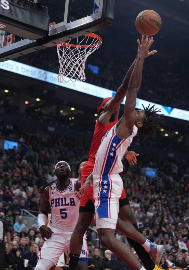 Player grades: Tyrese Maxey leads Joel Embiid-less Sixers past Raptors