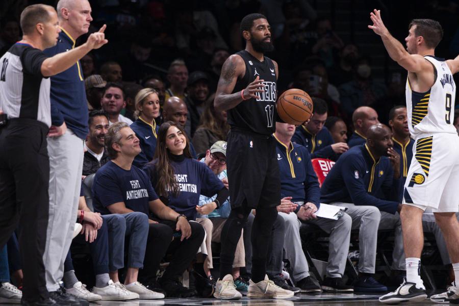 Kyrie Irving skips media as courtside fans hope to send Nets message
