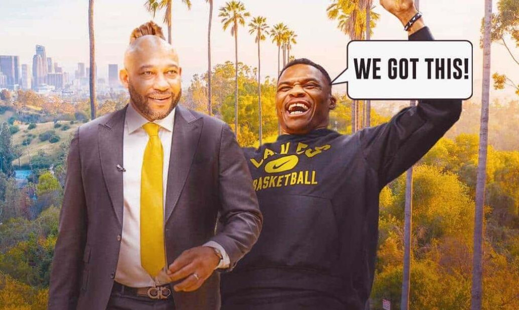 NBA / 湖人主帥是如何說服威少打後補?本人親自透露私聊內容:強壓威少很容易,心服口服更難!-黑特籃球-NBA新聞影音圖片分享社區