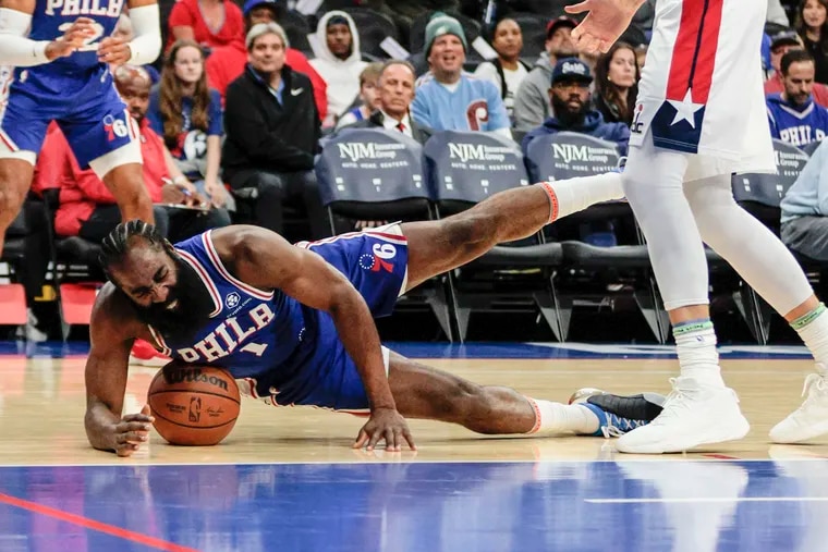 Sixers' James Harden to miss a month with right foot tendon strain