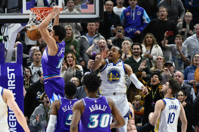 Fontecchio lifts Jazz past Warriors in short-handed matchup