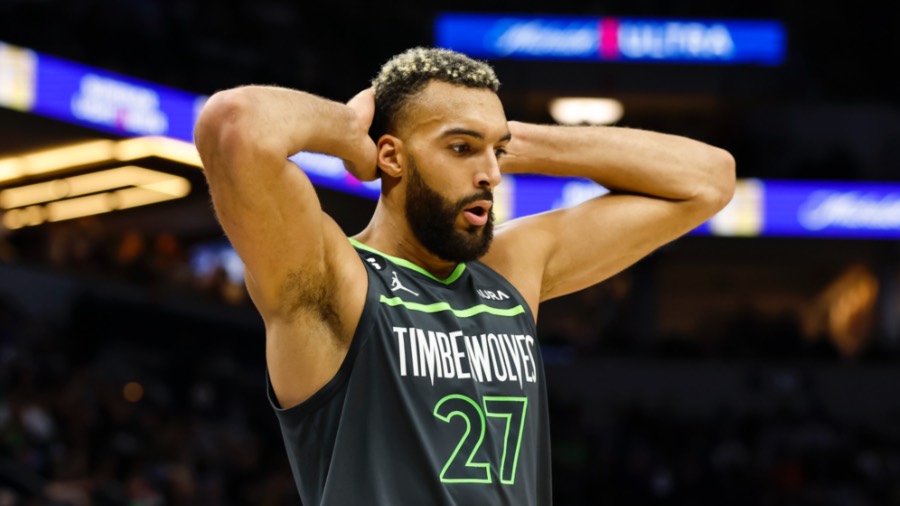 Timberwolves Center Rudy Gobert Airballs Three-Pointer