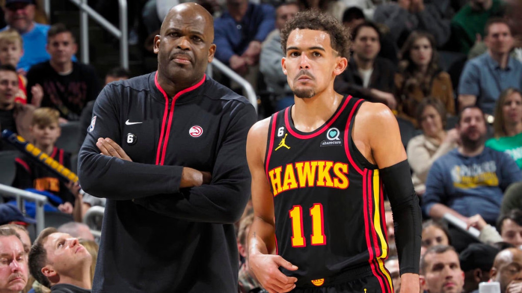 nate-mcmillan-trae-young-hawks-getty