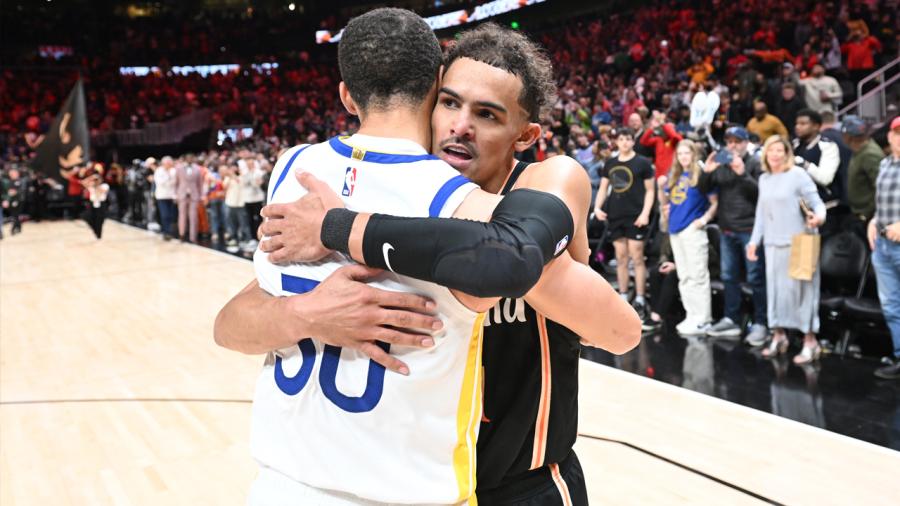 Trae Young shouts out 'big bro' Steph Curry after Warriors' loss - NBC  Sports Bay Area