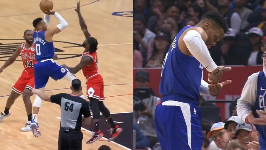 NBA / 威少12+5+10秀翻全場!單挑貝弗利2+0經典搖籃慶祝,屢送妙傳助隊友暴扣!-黑特籃球-NBA新聞影音圖片分享社區