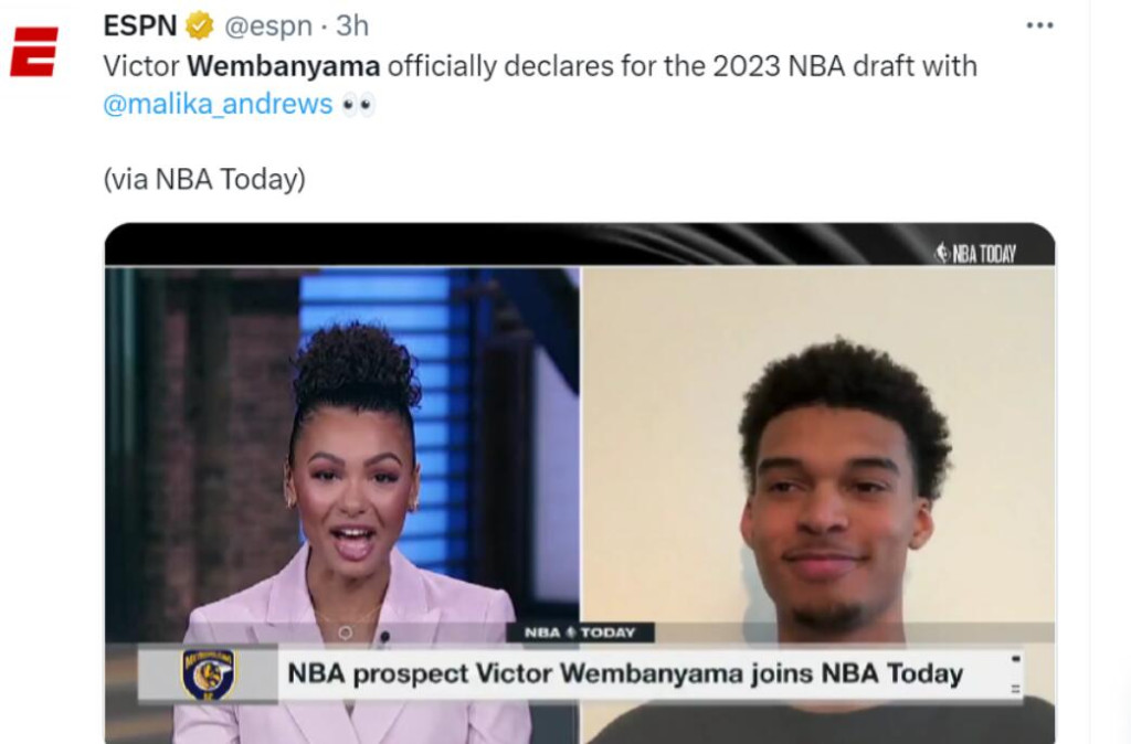 NBA / 確定了!狀元大熱溫班亞瑪宣佈參加23年選秀,詹姆斯之後最令人期待新星!-黑特籃球-NBA新聞影音圖片分享社區
