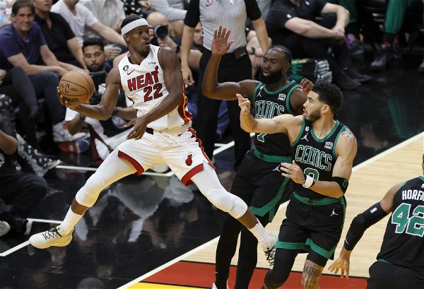 Out There Talking Crazy”: Moments After Jimmy Butler and the Heat Give Jayson Tatum and Jaylen Brown's Celtics a Major Blow, NBA World Explodes - EssentiallySports