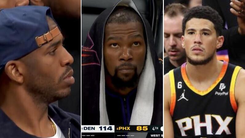 NBA / 太陽出局眾生相曝光!杜蘭特黑臉布克沮喪,保羅目光呆滯魔咒難解!-黑特籃球-NBA新聞影音圖片分享社區