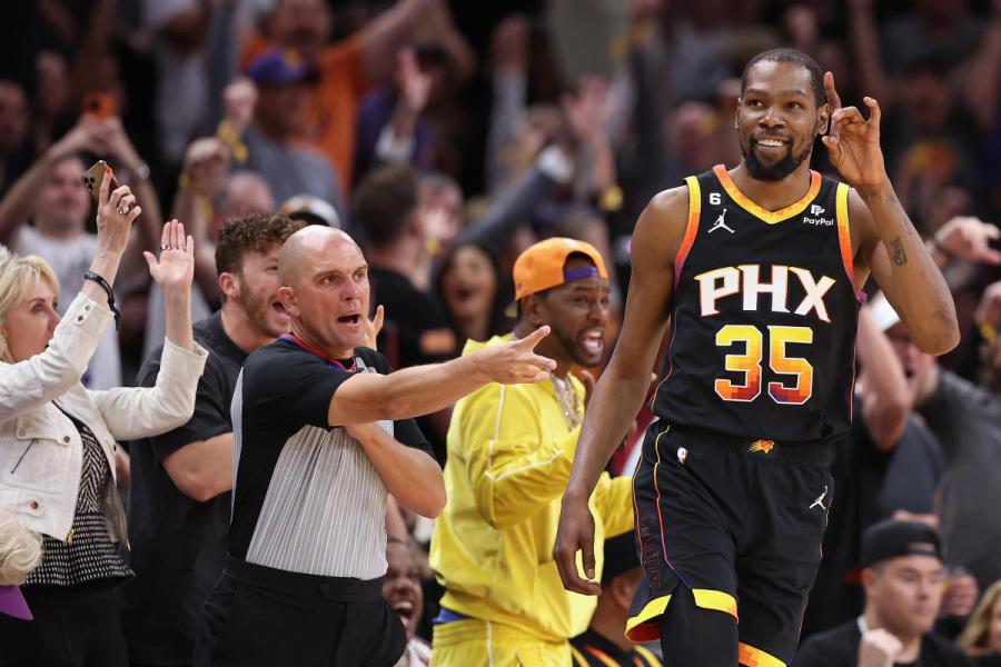 NBA playoffs: Suns overcome Nikola Jokić's 53, ride Kevin Durant, Devin  Booker to 2-2 series tie