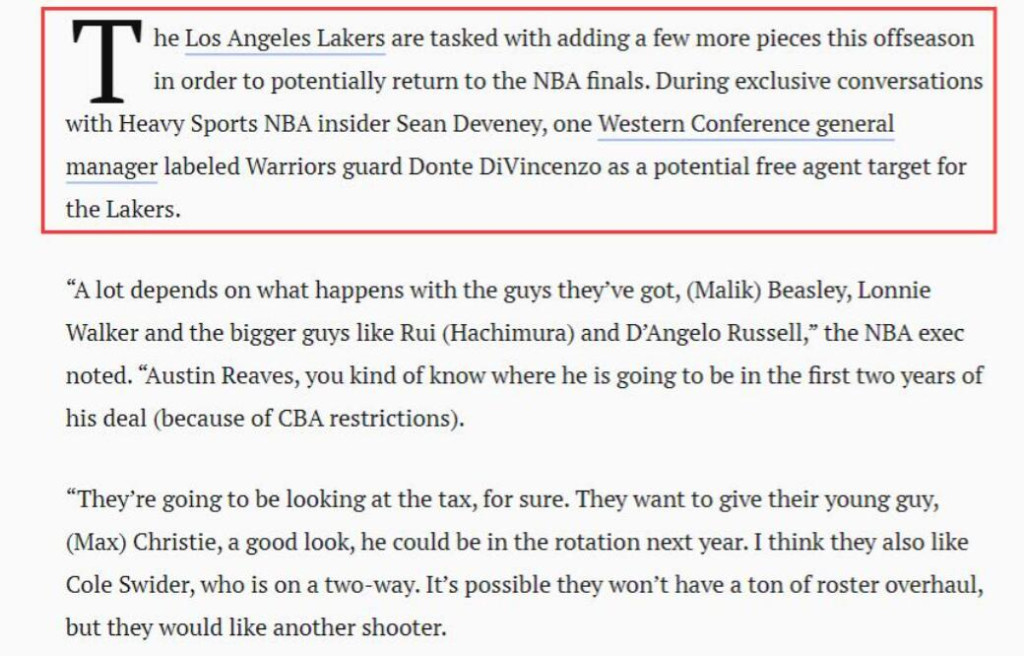 NBA / 曝湖人可能追求勇士26歲悍將!雙料冠軍攻守兼備,要他當詹姆斯新護衛?-黑特籃球-NBA新聞影音圖片分享社區