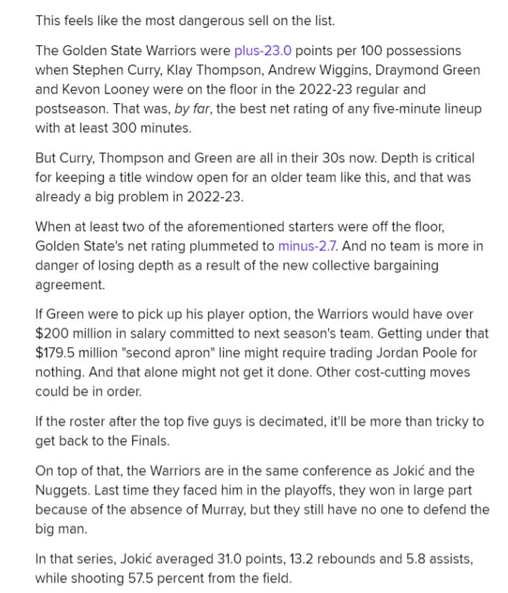 NBA / 勇士明年奪冠賠率排第5!美媒分析2.5億奢侈稅將強拆陣容,只有柯瑞是安全!-黑特籃球-NBA新聞影音圖片分享社區