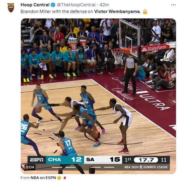 NBA / 溫班亞馬夏聯首秀13中2砍9分5火鍋馬刺勝黃蜂,榜眼15中5砍16+11(影)-黑特籃球-NBA新聞影音圖片分享社區