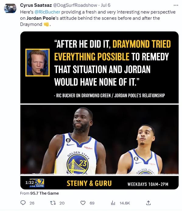 NBA / 普爾現身巫師發佈會,稱讚浪花彼此關係依舊,絕口不提追夢和逃避記者的拳擊事件話題-黑特籃球-NBA新聞影音圖片分享社區