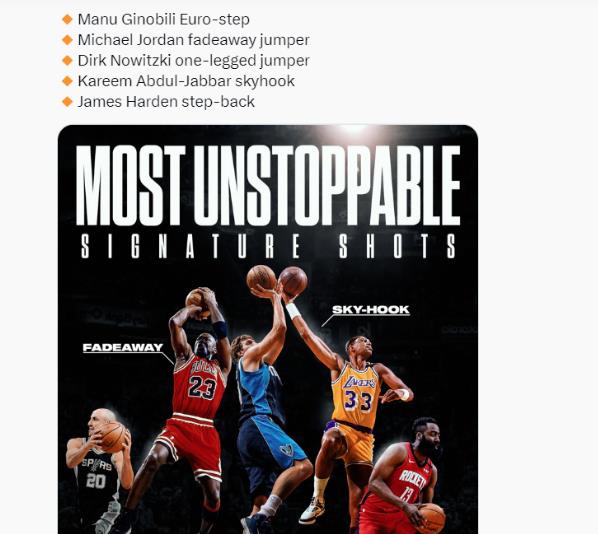 哪個最難防守?美媒評NBA五大殺招:喬丹後仰毫無疑問,夢幻腳步落選,現役僅哈登入選-黑特籃球-NBA新聞影音圖片分享社區