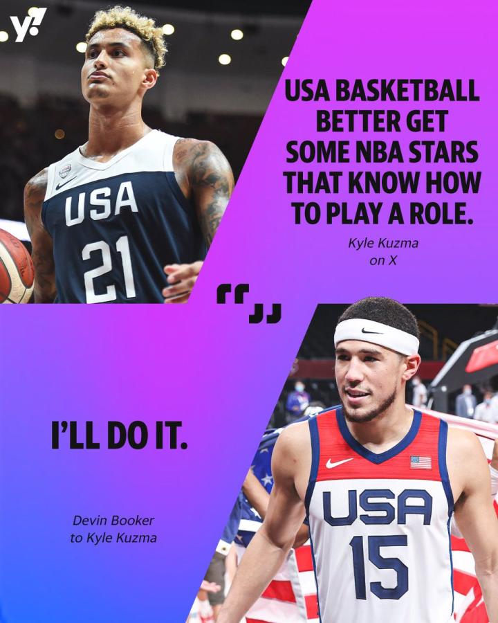 Devin Booker hints at playing in Olympics? | HoopsHype