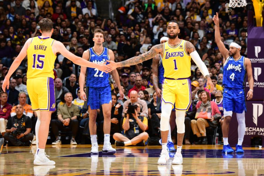 D'Angelo Russell comes up big with 12 points in 4th quarter of Lakers'  106-103 win over Orlando – NBC Los Angeles