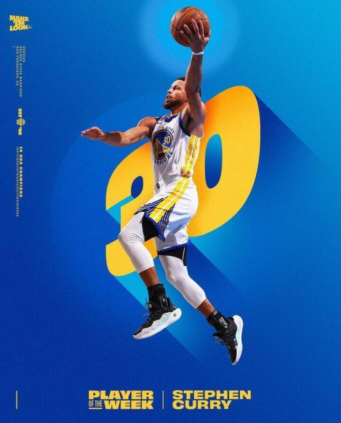 NBA官宣周最佳球員:柯瑞和泰托姆分別當選,一眉、溫班亞瑪等球星獲提名!-黑特籃球-NBA新聞影音圖片分享社區