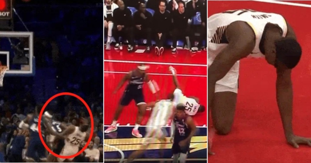 NBA / 【影片】莫里斯出肘害對手退賽！溜馬長人「頭部受傷」，當場被送往醫院檢查