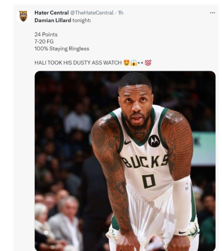 NBA / 「戴錶技能」被偷!賽後里拉德回應哈利伯頓別太氣盛:年輕人要謙遜,小心被逆轉!(影)-黑特籃球-NBA新聞影音圖片分享社區