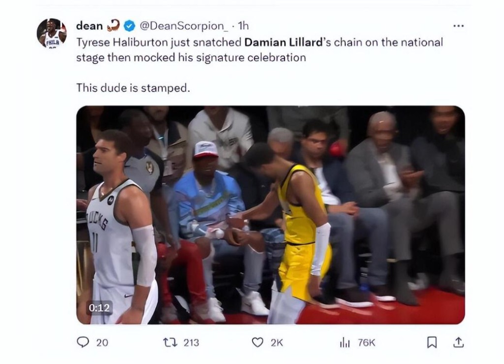 NBA / 「戴錶技能」被偷!賽後里拉德回應哈利伯頓別太氣盛:年輕人要謙遜,小心被逆轉!(影)-黑特籃球-NBA新聞影音圖片分享社區